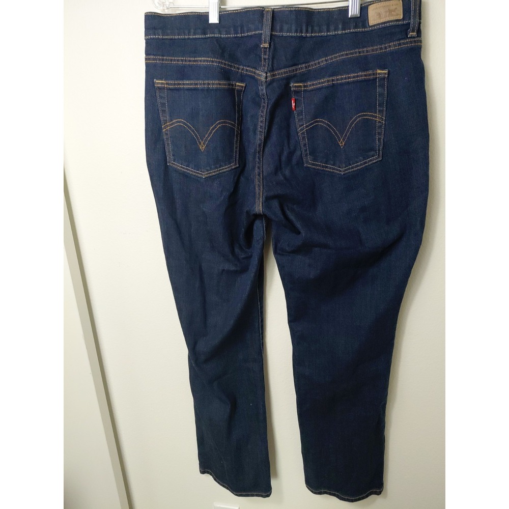 Levis 505 Womens Jeans Blue Size 14S Straight Denim Stretch Cotton Blend